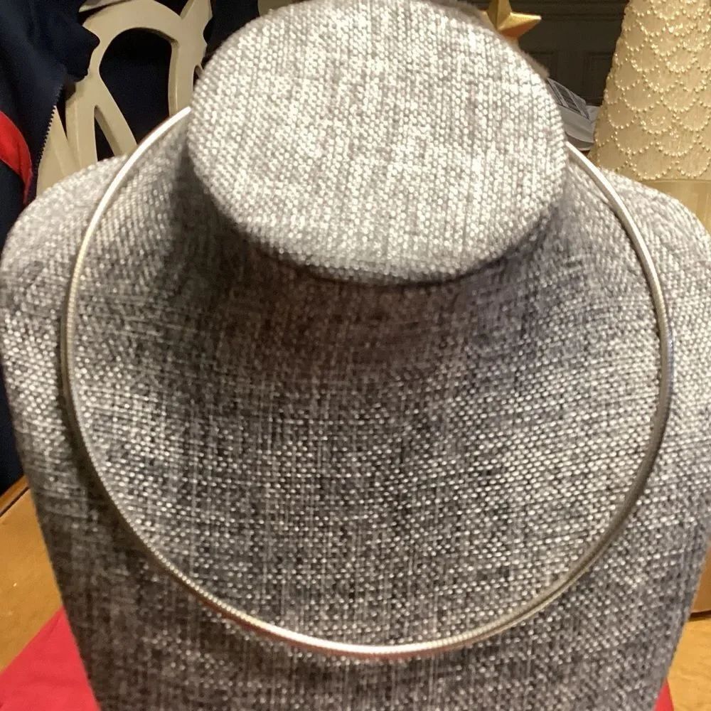 Silvertone Snake Chain Choker
